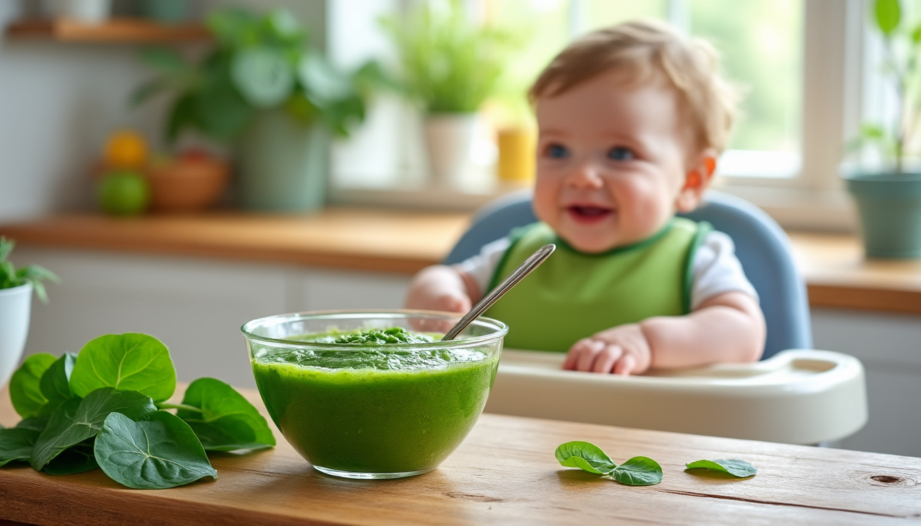 Purée épinard bébé : à quel âge et comment la préparer ?